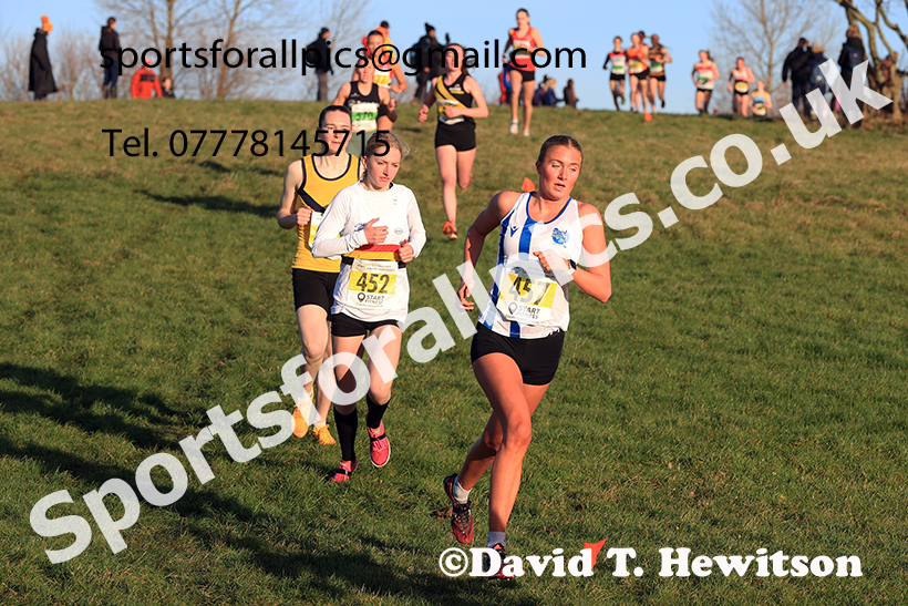 Womens under-17s and under-20s 2024 NECAA Cross Country Champs., Temple Park, South Shields. Photo: David T. Hewitson/Sports for All Pics
